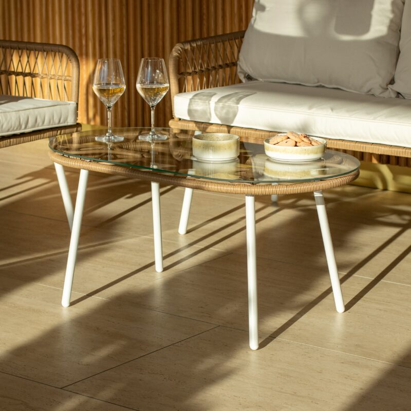 Ensemble De Jardin Resine Tressee Et Acier Pour Exterieur Salon Detente Et Repas 2 Scaled