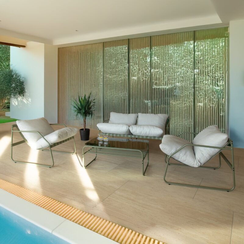 Ensemble De Jardin Vert En Acier Durable Pour Terrasse Balcon Et Jardin 4 Scaled