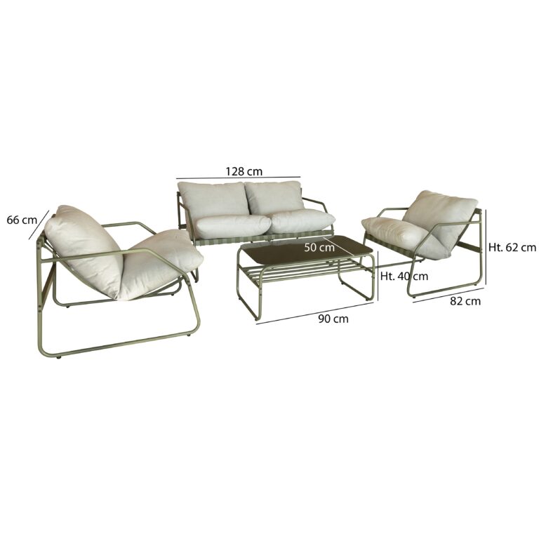 Ensemble De Jardin Vert En Acier Durable Pour Terrasse Balcon Et Jardin Scaled