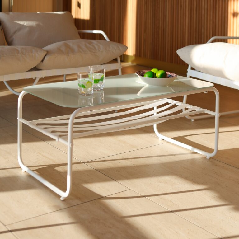 Ensemble Mobilier De Jardin Acier Blanc Design Moderne Et Durable 1 Scaled