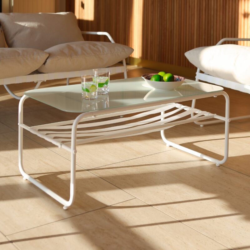 Ensemble Mobilier De Jardin Acier Blanc Design Moderne Et Durable 1 Scaled