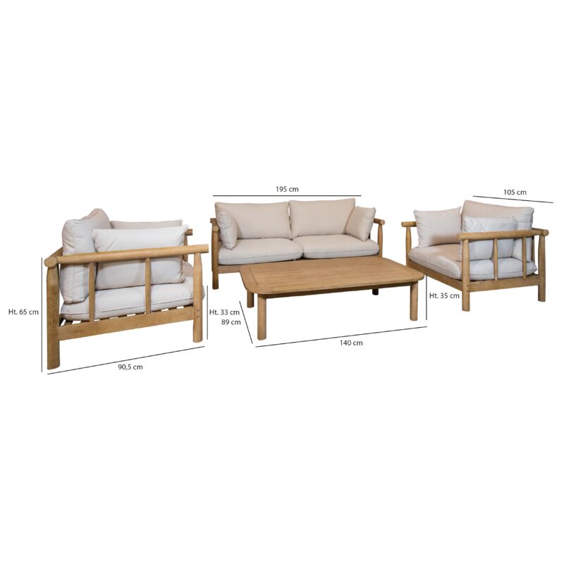 Salon De Jardin Bois Eucalyptus Ensemble Mobilier Exterieur Durable Et Elegant Scaled